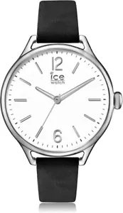Ice-Watch Ice Time Black Silver Unisexuhr Medium (40 mm) Leder - NEU/ungetragen - Bild 1 von 3