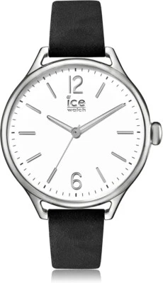 Ice-Watch Ice Time Black Silver - Small (32) - Damenuhr - Leder - NEU/ungetragen - Bild 1 von 3