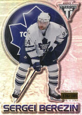 2000-01 Titanium PREMIERE DATE #90 SERGEI BEREZIN - x/185 - Toronto Maple Leafs