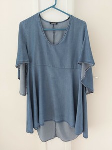 boohoo denim dress sale