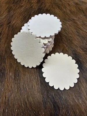 Rosetas concho de cuero tostado vegetal paquete de diez de 2 pulgadas Foto 1 de 2