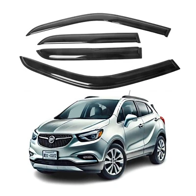 Fits Buick Encore 2013-23 Chevy Trax 2014-23  Window Visor Rain Deflector 2mm - Image 1 of 4