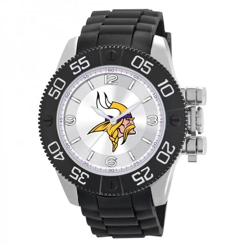 Minnesota Vikings Men's Black Watch - Beast Watch - Vikings Black Watch Cover