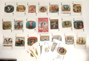 Antique Cigar Art Playing Cards Special Limited Addition by On A Roll Set of 2 - Picture 1 of 3