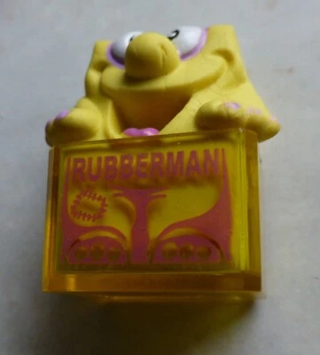 Ü-Ei Neues von der verrückten Schreibtischbande RUBBERMAN (gelb/rot) mit BPZ - Bild 1 von 3