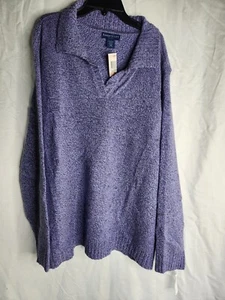 Karen Scott Womens 2XL Collered V Neck Sweater NWT - Picture 1 of 4