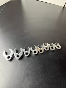 SNAP ON TOOLS SAE CROWS FOOT WRENCH SET - 8 PIECE - 3/8" DRIVE - 7/16”-7/8” - Picture 1 of 8