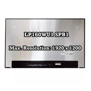 LP160WU1 SPB1 FHD+ LCD LED Display eDP Panel Screen 1920X1200 IPS New - Foto 1 di 2