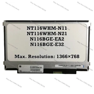 NT116WHM-N11 N21 Fit N116BGE-EA2 E32 HD 1366×768 EDP 30Pin LCD Laptop Screen NEW - Picture 1 of 1