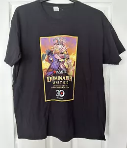 Magic The Gathering - Dominaria United 30th Anniversary Promo Black T-Shirt XL - Picture 1 of 4