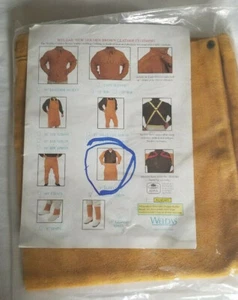 WELDAS Welding Waist Apron 24 x 24" Heavy Duty Golden Brown 44-2124 HIGH QUALITY - Picture 1 of 5