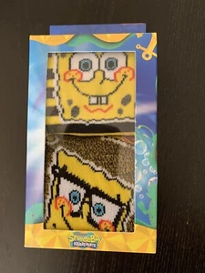 Nickelodeon SpongeBob Squarepants Box of 2 Pair Men'Crew Socks  Size 6-12  New - Picture 1 of 3