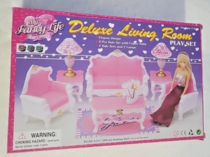 My Fancy Life Puppenhaus Möbel Deluxe Wohnzimmer Spielset Puppe nicht enthalten - Bild 1 von 6