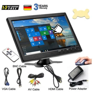 10.1 Zoll HD Display Bildschirm PC Auto Monitor CCTV AV/BNC/VGA/HDMI Speaker - Bild 1 von 11