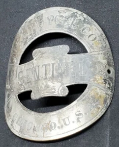 Vtg. Mead Cycle Co. "SENTINEL" Chicago U.S.A. ~Bicycle Badge Emblem ~ ~ R77 - Picture 1 of 4