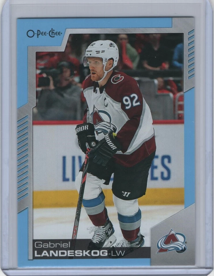 2020-21 O-Pee-Chee Blue Border Parallel #58 Gabriel Landeskog - Image 1 of 1