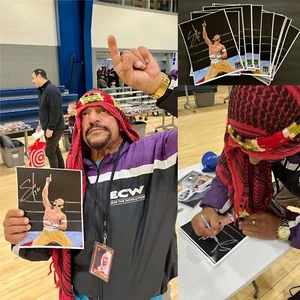 Sabu signed Extreme Championship Wrestling Ltd Ed /17 Silver Ink litho ECW auto - Picture 1 of 10