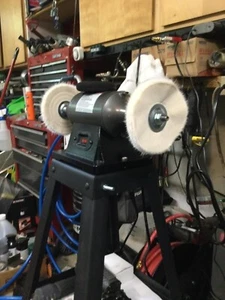 6" Heavy Duty Buffer Bench Top Machine Polisher Tool for Metal Plastic Polishing - Picture 1 of 2