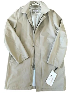 $185.Calvin Klein Extreme Slim Fit Hooded Trench Coat, Khaki, XXL - Picture 1 of 8
