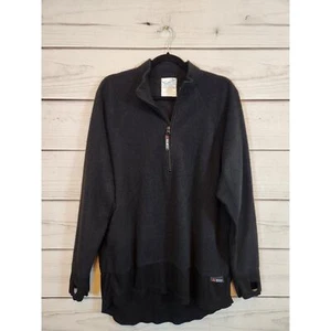 Polartec Men's Black Solid 1/2 Zip Long Sleeve Pullover Sweater Size Large - Picture 1 of 6