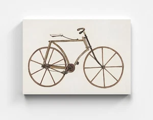 Quadro su tela bicicletta arredamento moderno street art quadro da parete artista arte - Foto 1 di 7