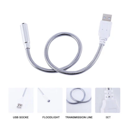 4PCS USB Reading Lamp Flexibl Reading Lamp for Laptop Laptop Gooseneck Light - Image 1 of 4