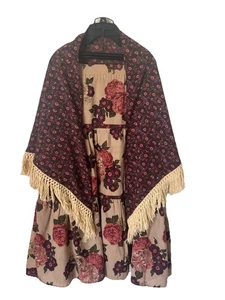 Vintage Tattoo Of California 1970’s Hippie/Boho Festival Rock And Shawl Size XL - Bild 1 von 10