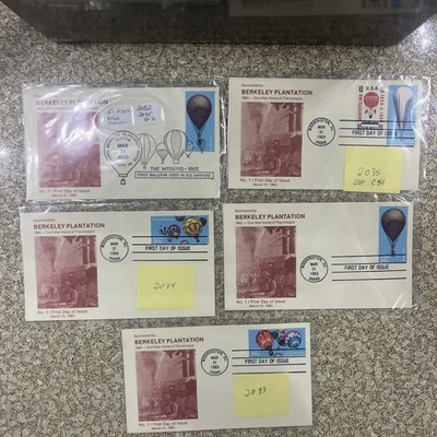 FDC 2032-2035 Berkeley Plantation Intrepid Washington, DC 1983 Lot Of 5 - Image 1 of 4