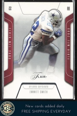 Emmitt Smith 2003 Flair #23 Arizona Cardinals Legend HOF - Image 1 of 2
