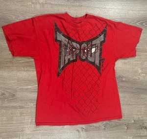 Vintage y2k Tapout MPS T-Shirt Red Eyes In Logo Tee Size XL MMA Fighting - Bild 1 von 9