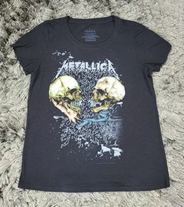 Metallica Shirt Womens 1 Black Torrid Skull Heavy Metal Band Tee Rock Music Plus - Picture 1 of 12