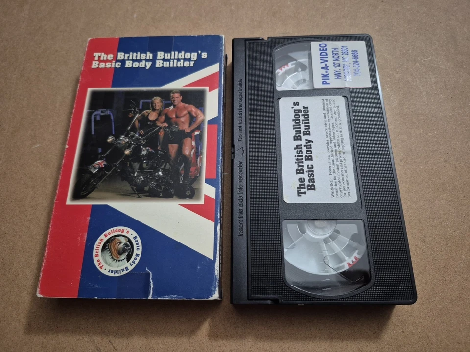 The British Bulldog's Basic Body Builder VHS Davey Boy Smith Wrestling WWF WCW Foto 1 de 2