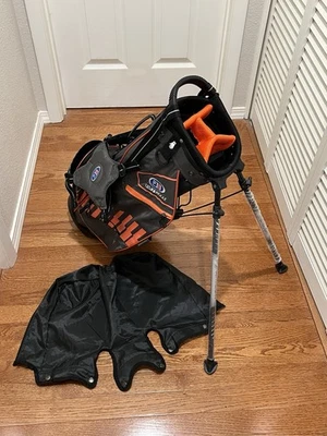 Uskg UL51 4-Way Golf Bag Ultralight Grey Orange Black W/ Rain Cover - Image 1 of 4