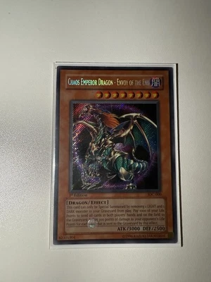 Yu-Gi-Oh! Chaos Emperor Dragon Envoy of the End 1st Edition IOC-000 Secret LP - Image 1 of 4