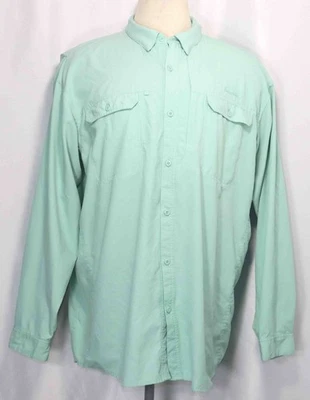Patagonia Sol Patrol Green UPF Long Sleeve Vented Fishing Shirt Mens Size XXL - Image 1 of 4