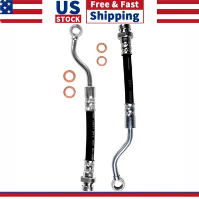 2x Línea de freno de manguera de freno trasera exterior izquierda y derecha para Kia Forte 2010-2013 Foto 1 de 4