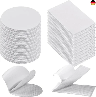 40 Stück Klettband Selbstklebend Extra Stark, Doppelseitig Klettverschluss  - Bild 1 von 4