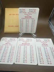 NEW YORK METS 1972 APBA Set 24 carte squadra - NM/MT - SEAVER -MAYS - McGRAW -MATLACK - Foto 1 di 2