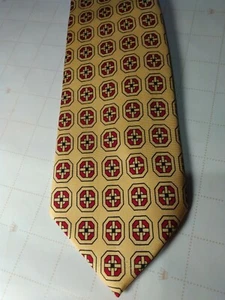 Polo de Ralph Lauren Corbata de Seda Amarillo/Rojo W:3,75 L:58 - Imagen 1 de 5