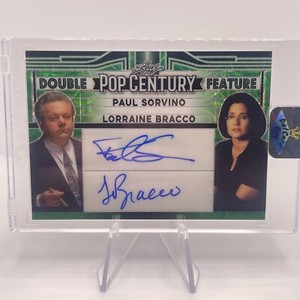 Paul Sorvino Lorraine Bracco 2023 Leaf Pop Century Double Feature Dual Auto #1/1