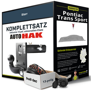 Anhängerkupplung starr für PONTIAC Trans Sport +E-Satz Kit