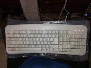KBJ-790A ENHANCEDKEYBOARD Rev.5-1, PS-2, WHITE - Picture 1 of 3