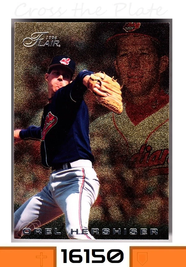 1-1996 FLAIR GOLD PARALLEL OREL HERSHISER INDIANS SP CARD#66 - Image 1 of 1