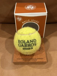 Authentic Roland Garros 2023 Tennis Ball FRENCH OPEN Match Used Novak Djokovic - Picture 1 of 1