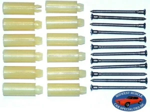 1970 Pontiac GTO Judge Headlamp Head Lamp Light Bezel Hardware Screw Nuts IN - Picture 1 of 12