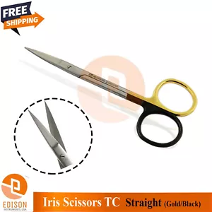Premium Surgical Iris Scissors TC 11.5cm Straight Dental Veterinary Instruments - Picture 1 of 2