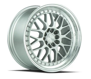 17x8 Aodhan AH02 5x100/114.3 +35 Flow Forged Silver Rims (Set of 4) - Picture 1 of 3