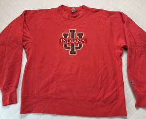 Vintage Crable Sports Sweatshirt Indiana University XL rot Rundhals Pullover - Bild 1 von 10