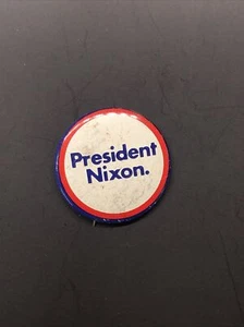 1972 "Präsident Nixon" Wiederwahl Wahlkampf Pin politische Pin, 1" Durchmesser - Bild 1 von 3