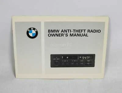 BMW Factory CM5905 Radio Head Unit Owners Manual E30 E28 E32 1982-1993 OEM - Image 1 of 3